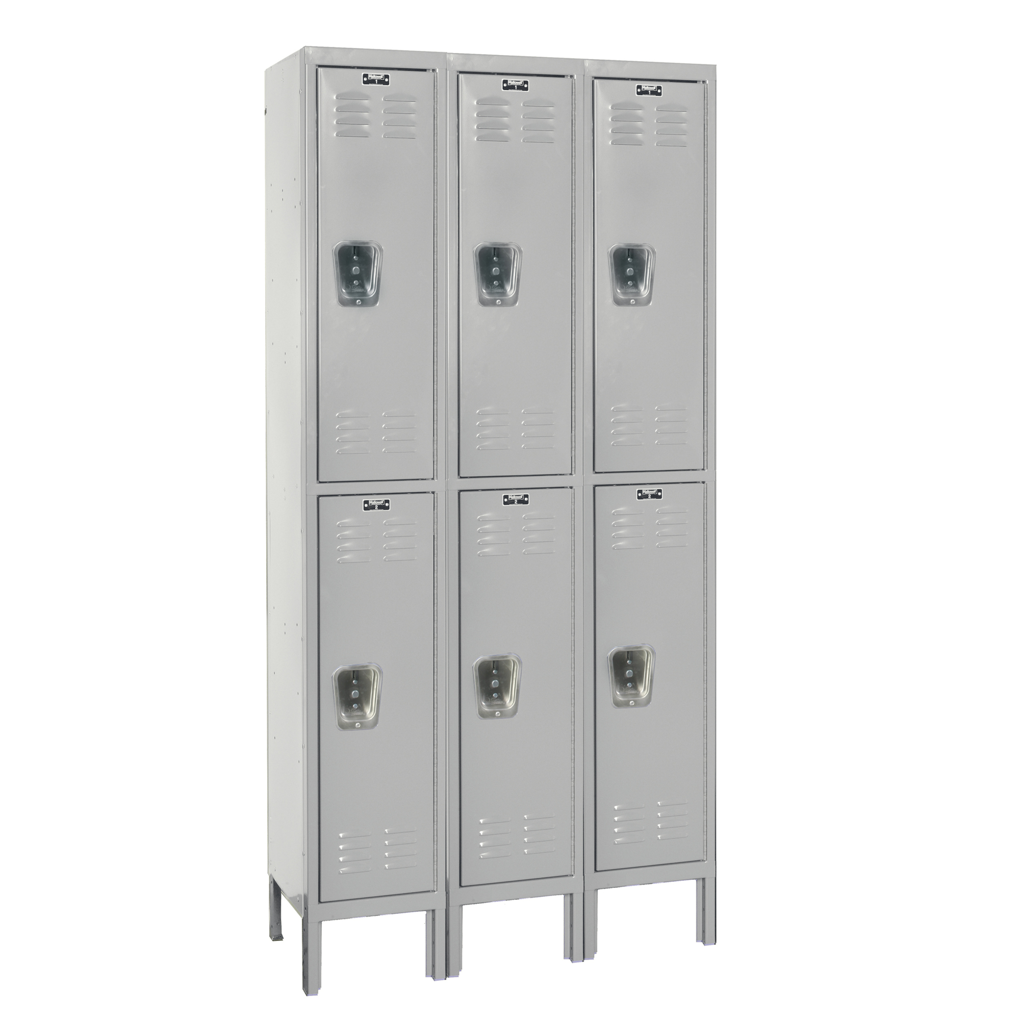 Hallowell, Double Tier Premium Locker, Height 78 in, Width 36 in, Color Gray, Model# U3288-2PL